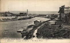 CPA Epernay the quay of the Marne