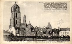 CPA Batz on Sea the Tower Saint Guenole and Ruins of the Vault of the Mulberry tree