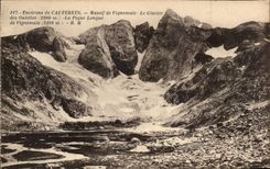CPA Surroundings of Cauterets Mountain of Vignemale the Glacier of Oulettes the long spade of Viguemale