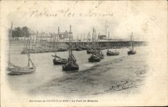 CPA Environs de Cayeux S/Mer Le Port du Hourdel Bateaux 