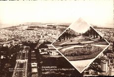 CPA Casablanca Le Parc Lyautey et la Region civile Maroc