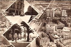 CPA Maroc Casablanca La Place France et l entree du Bd de la Gare