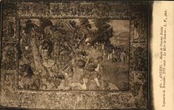CPA Angers Musee de l ancien Eveche Tapisserie de Bruxelles XVI e Siecle La Mort de Samson 