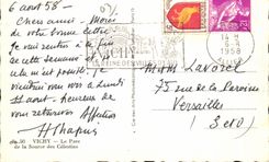 CPA Vichy the Park of the Source of Celestins