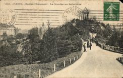 CPA Paris Chaumont Hillocks Rise with the View-point