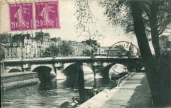 CPA Paris the New Bridge and the arm of the Currency