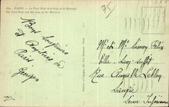 CPA Paris the New Bridge and the arm of the Currency