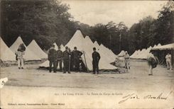CPA Le Camp d Avon La Tente du Corps de Garde Militaria