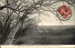 CPA Park of Saint Cloud Seen on Paris taken of the lantern Eiffel Tower