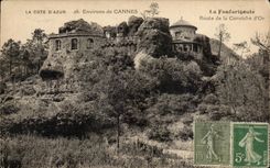 CPA the Dimension Azure Surroundings of Cannes Fanfarigoule Road of the Cornice Gold