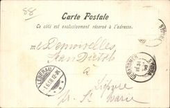 CPA Col de la Schlucht Le Pont de la Vologne Carte 1898