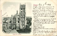 Carta 1899 de Jacques del santo de la iglesia de CPA Dieppe
