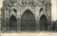 CPA Cathedrale D Amiens Le Portail