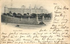 CPA Nice Regina De luxe hotel Chart 1899