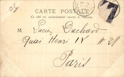 CPA Nice Regina De luxe hotel Chart 1899