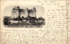 CPA Chateau de Pierrefonds Cote Nord carte 1899