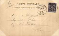 CPA Chateau de Pierrefonds Cote Nord carte 1899