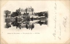CPA Chateau de Pierrefonds Vue prise du Lac Carte 1899