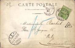 Estatua santa de CPA Quentin de la carta 1899 de Quentin de Latour