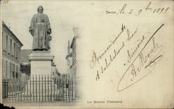 CPA Sens Le Baron Thenard Carte 1899