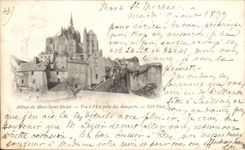 CPA Abbaye du Mont Saint Michel Vue a I Est prise des Remparts Carte 1899