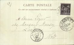 CPA Abbaye du Mont Saint Michel Vue a I Est prise des Remparts Carte 1899