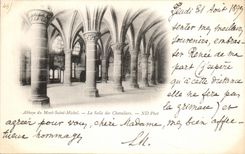 CPA Abbaye du Mont Saint Michel La Salle des Chavaliers Carte 1899