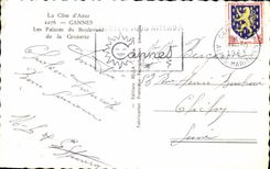 CPA the Dimension Cannes Azure De luxe hotels of the Boulevard of the Small cross