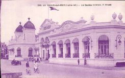 CPA La Baule on Mer the Casino Bicycle Cycles Cycling