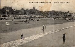 CPA La Baule en el mar la playa tomada del mar