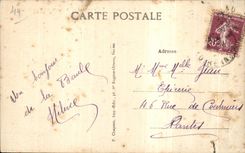 CPA La Baule en el mar la playa tomada del mar