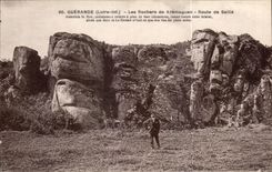 CPA Guerande Les Rochers de Kremaguen Route de Saille