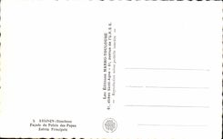 Ataque frontal de CPSM Avignon del paladar de la entrada principal de los papas