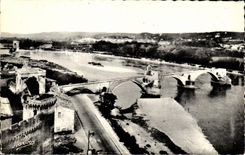 Opinion de CPSM Avignon sobre el puente de Benezet y el Rhone