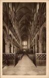 CPA the Small Tables Of Paris Notre Dame the central nave Norte Rams The interiro Norte Dame Das Mittellschiff