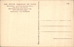 CPA Les Petits Tableaux De Paris Notre Dame La nef centrale Norte Dame The interiro Norte Dame Das Mittellschiff