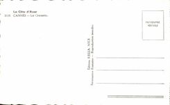 CPSM the Dimension Cannes Azure the Small cross