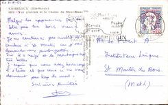 CPSM Combloux View and the Chain of the Mount Blanc