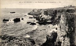 CPA Croisic Rocks taken of the Semaphore