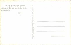 CPA la luz del amor de la dimension de la tarde en las rocas de la gran dimension