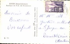 CPSM Rouen Basilica of Bonsecours