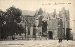 CPA Nantes the Cathedral taken in North