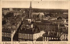 CPA Nantes Panorama on the Districts St Clement and St Donatien