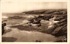 CPA Quiberon La Cote Sauvage Vers Port Kerve