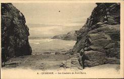 CPA Quiberon Les Couloirs de Port Bara