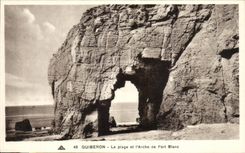 CPA Quiberon La plage et l Arche de Port Blanc