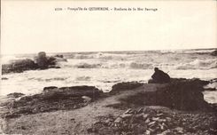 CPA Presqu ile de Quiberon Rochers de la Mer Sauvage