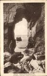 CPA Saint Pierre Quiberon Port Bara Arche de la Grotte de Kergtoix