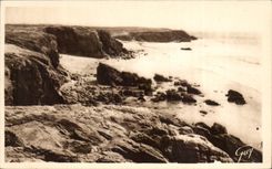 CPA Quiberon La Cote Sauvage Vere Port Bara Et Port Pigeon