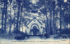 La Chapelle del oceano de Brevin del santo de CPA del sacador en los pinos